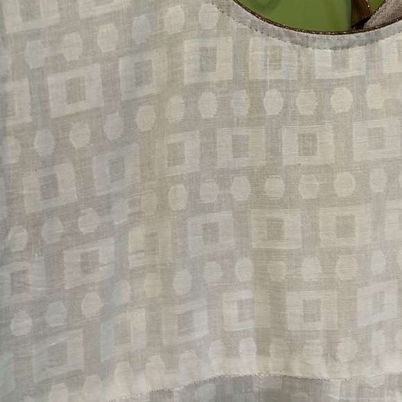 White and Gold Made in India Tunic/Dress - Picture 5 of 7